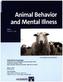 Animal Behavior and Mental Illness