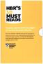 HBR's 10 Must Reads