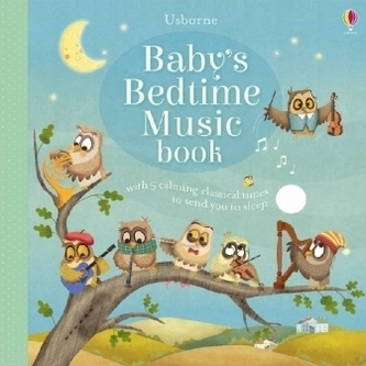 Usborne Baby's Bedtime Music book, w. sound panel