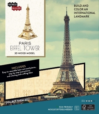 IncrediBuilds: Paris: Eiffel Tower 3D Wood Model