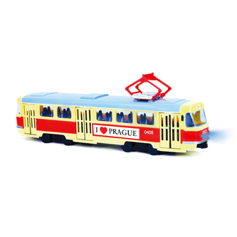 Električka, ktorá hlási zastávky po slovensky, 28 cm PRAGUE