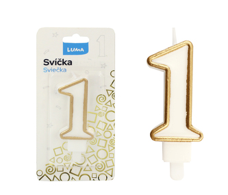 Sviečka č. 1 ZLATÁ LUMA
