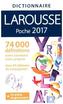 Larousse Dictionnaire Poche 2017