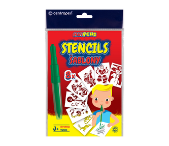 Šablóny na fúkacie fixy CENTROPEN set J+ Šablóny na fúkacie fixy CENTROPEN set J+
