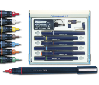 Popisovač CENTROPEN 9070/6 sada stříkaná krabička