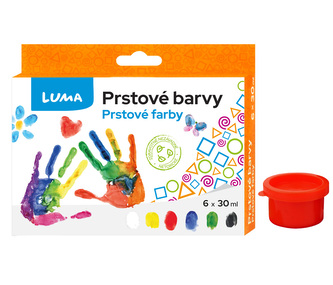 Farby prstové LUMA 6 farieb 30ml