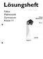 11. Jahrgangsstufe, Lösungen zum Schülerbuch