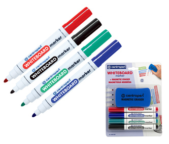 Popisovač CENTROPEN 8559/4 STIERATEĽNÝ značkovač sada s magnetickou hubkou
