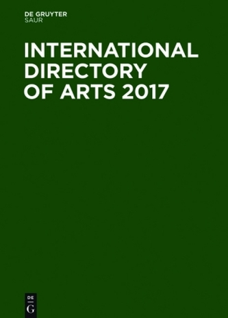 International Directory of Arts 2017, 3 Teile
