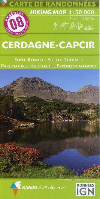 Carte de randonnées Cerdagne - Capcir - Haute-Ariège