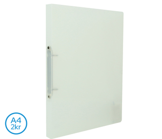 Pořadač LUMA A4 diagonální 2 kroužkový čirý