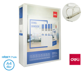 Pořadač A4/70mm 4 kroužkový \"D\" 35mm DELI E5618N