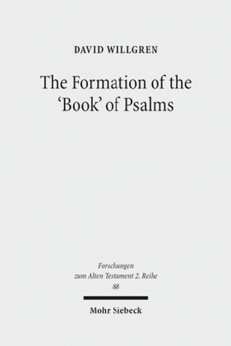 The Formation of the 'Book' of Psalms