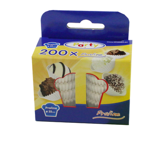 Košíček 25 x 18mm bílý, 200ks