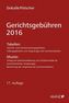 Gerichtsgebühren 2016 (f. Österreich)