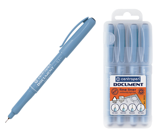 Popisovač CENTROPEN 2631/4 sada čierna liner