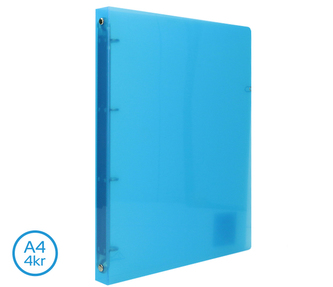 Pořadač LUMA A4 diagonální 4 kroužkový modrý Pořadač LUMA A4 diagonální 4 kroužkový modrý