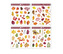Okenní fólie listy 30x30 cm , 803