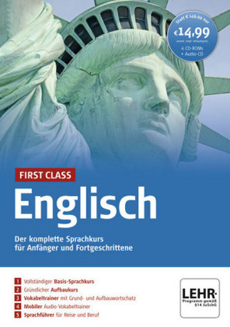 First Class Englisch, 4 CD-ROMs + Audio-CD