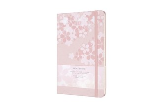 Moleskine Sakura zápisník linkovaný růžový L