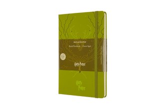 Moleskine Harry Potter zápisník linkovaný světle zelený L