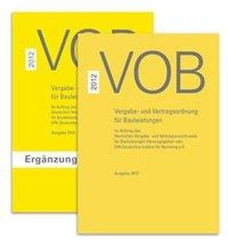VOB Gesamtausgabe 2012 + VOB Ergänzungsband 2015, 2 Bde.
