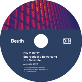 DIN V 18599 - Energetische Bewertung von Gebäuden, Ausgabe 2016, CD-ROM