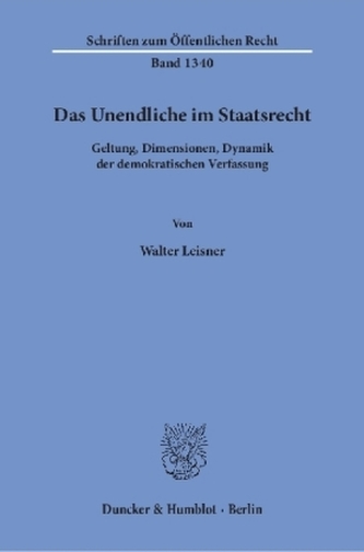 Das Unendliche im Staatsrecht