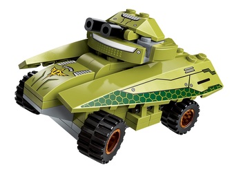 Qman Thunder Expedition Battle Car 1415-6 Obrnené vozidlo Magnetic Storm
