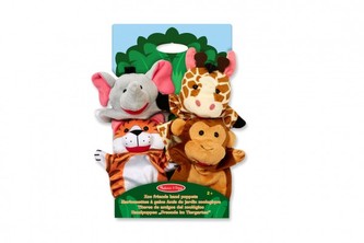 Maňušky safari ZOO 25cm 4ks na karte v sáčku