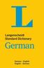 Langenscheidt Standard Dictionary German