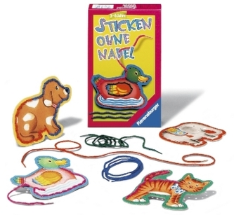 Sticken ohne Nadel (Kinderspiel)
