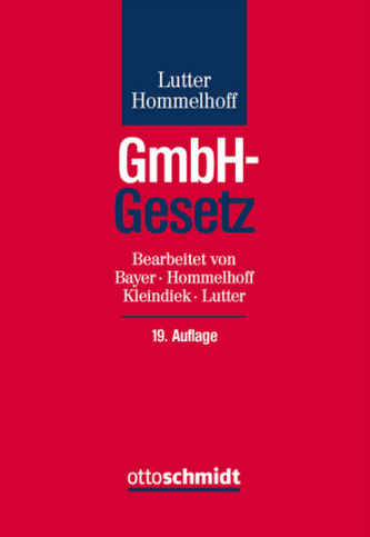 GmbH Gesetz (GmbHG), Kommentar