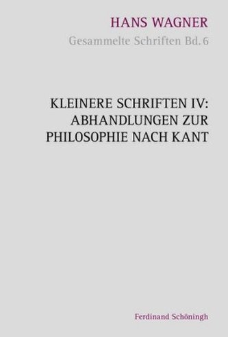 Abhandlungen zur Philosophie nach Kant
