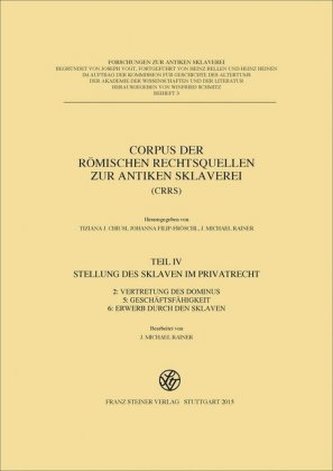 Stellung des Sklaven im Privatrecht. Tl.2/5/6