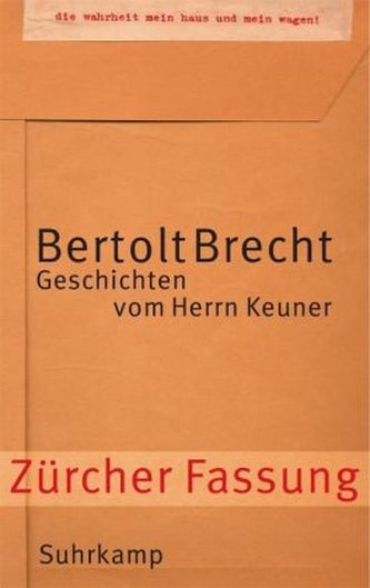Geschichten vom Herrn Keuner, Zürcher Fassung