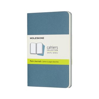 Moleskine Sešity 3 ks čisté modré S