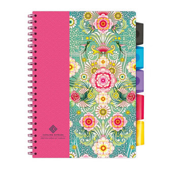 Špirálový zošit A4 so zoraďovačom Catalina Estrada