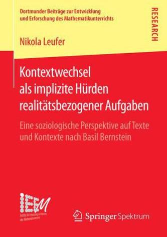 Kontextwechsel als implizite Hürden realitätsbezogener Aufgaben