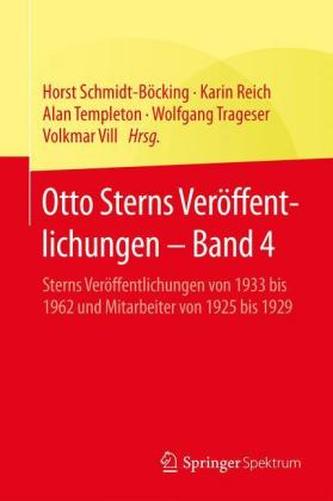 Otto Sterns Veröffentlichungen. Bd.4