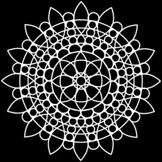 TCW šablona 30,5 x 30,5 cm - Sunflower Mandala