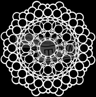 TCW šablona 15,2 x 15,2 cm - Orb Mandala