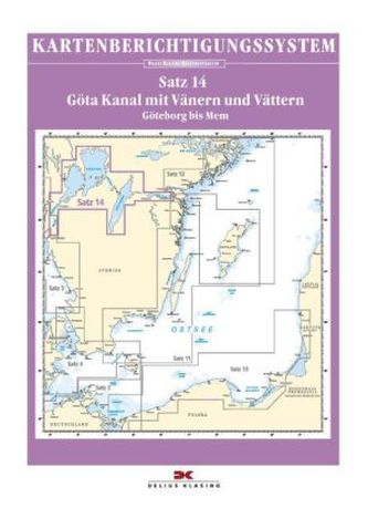 Delius Klasing-Sportbootkarten Göta Kanal mit Vänern und Vättern, Berichtigung, Planokarte