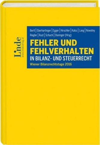 Fehler und Fehlverhalten in Bilanz- und Steuerrecht (f. Österreich)