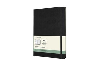 Moleskine Plánovací zápisník 2021 tvrdý černý XL