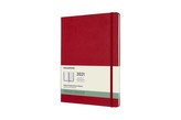 Moleskine Plánovací zápisník 2021 tvrdý červený XL
