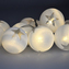 LED řetěz vánoční koule, 10LED, 1m, 2x AA, časovač, IP20