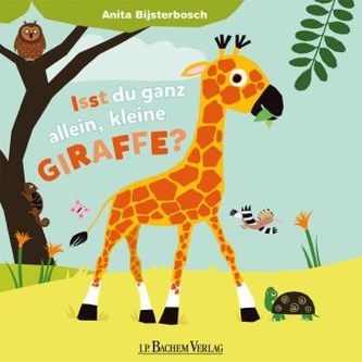 Isst du ganz allein, kleine Giraffe?