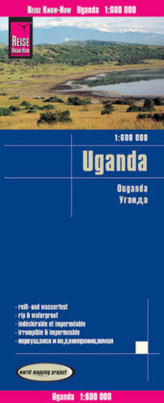 Reise Know-How Landkarte World Mapping Project Uganda (1:600.000)