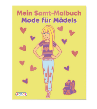 Mein Samt-Malbuch: Mode für Mädels